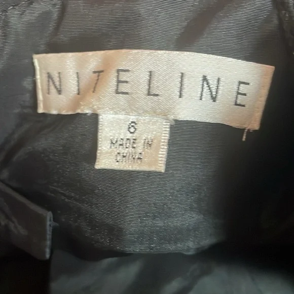 NITELINE Vintage Black Strapless Cocktail  Dress 
Sz 6​​ - Picture 11 of 12